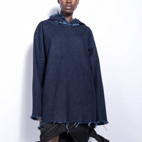 Marques Almeida Denim Hoodie - Picture 1 of 15